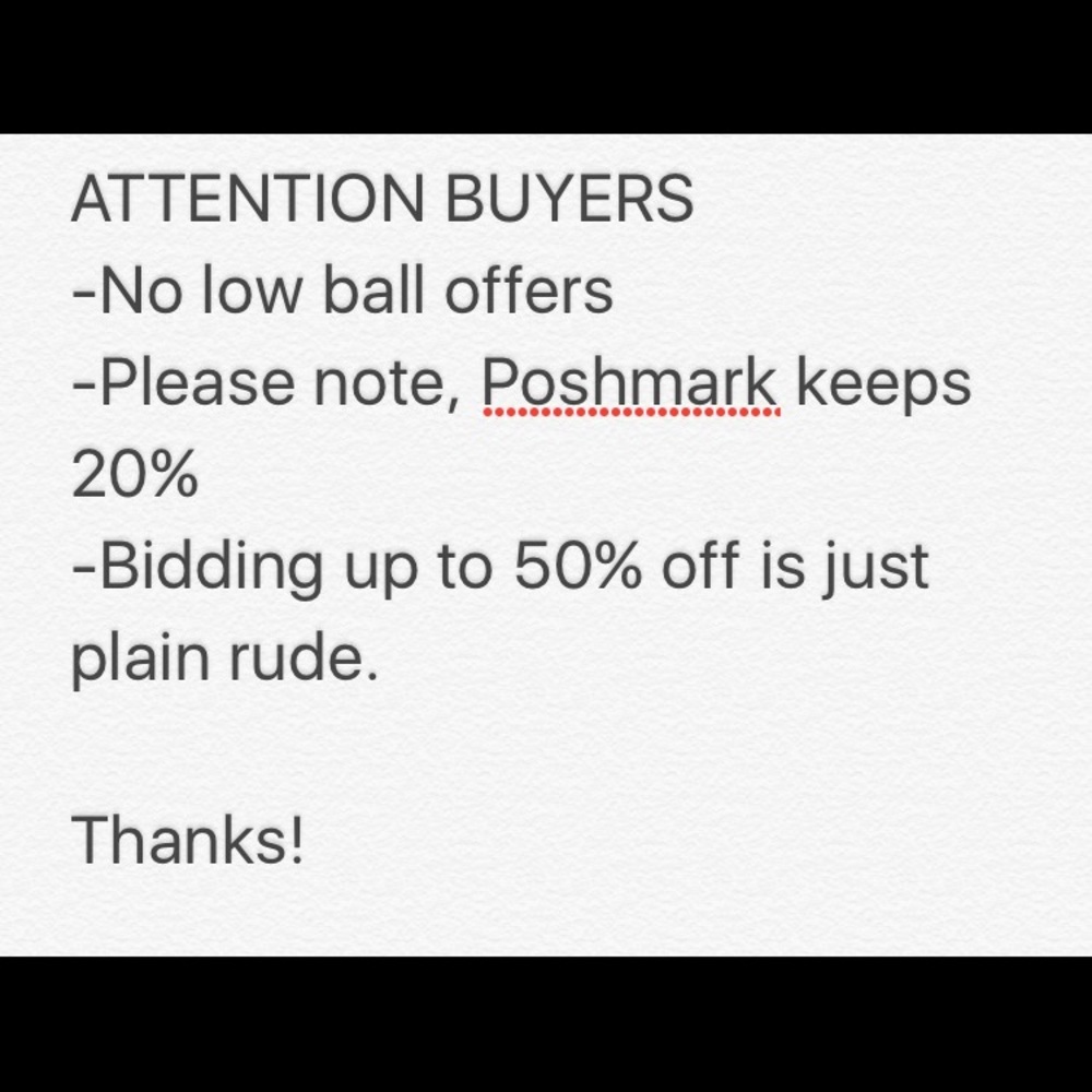 Note from seller